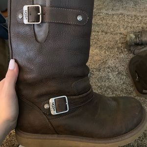 Leather ugg boots